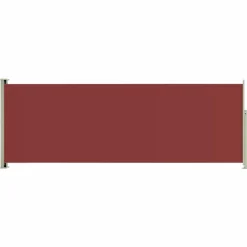 FinePRICE Sisäänvedettävä terassin sivumarkiisi 117x600 cm ruskea