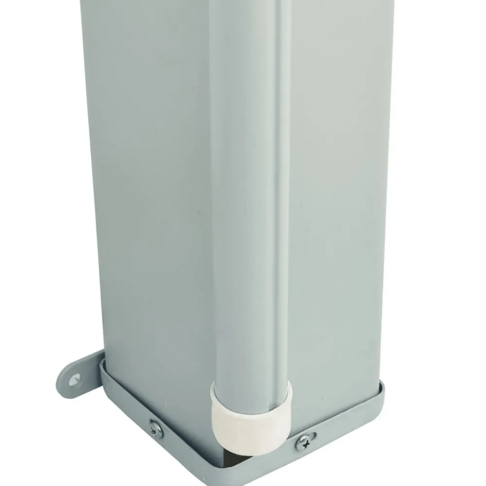 FinePRICE Sisäänvedettävä terassin sivumarkiisi 117x600 cm ruskea