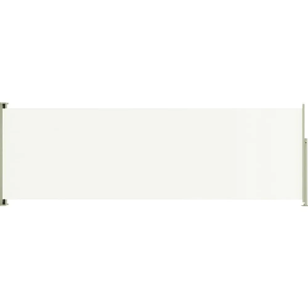 FinePRICE Sisäänvedettävä terassin sivumarkiisi 117x600 cm ruskea