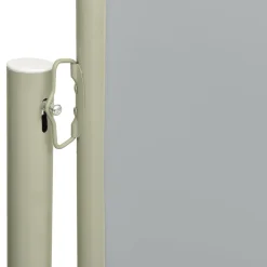 FinePRICE Sisäänvedettävä terassin sivumarkiisi 117x600 cm ruskea