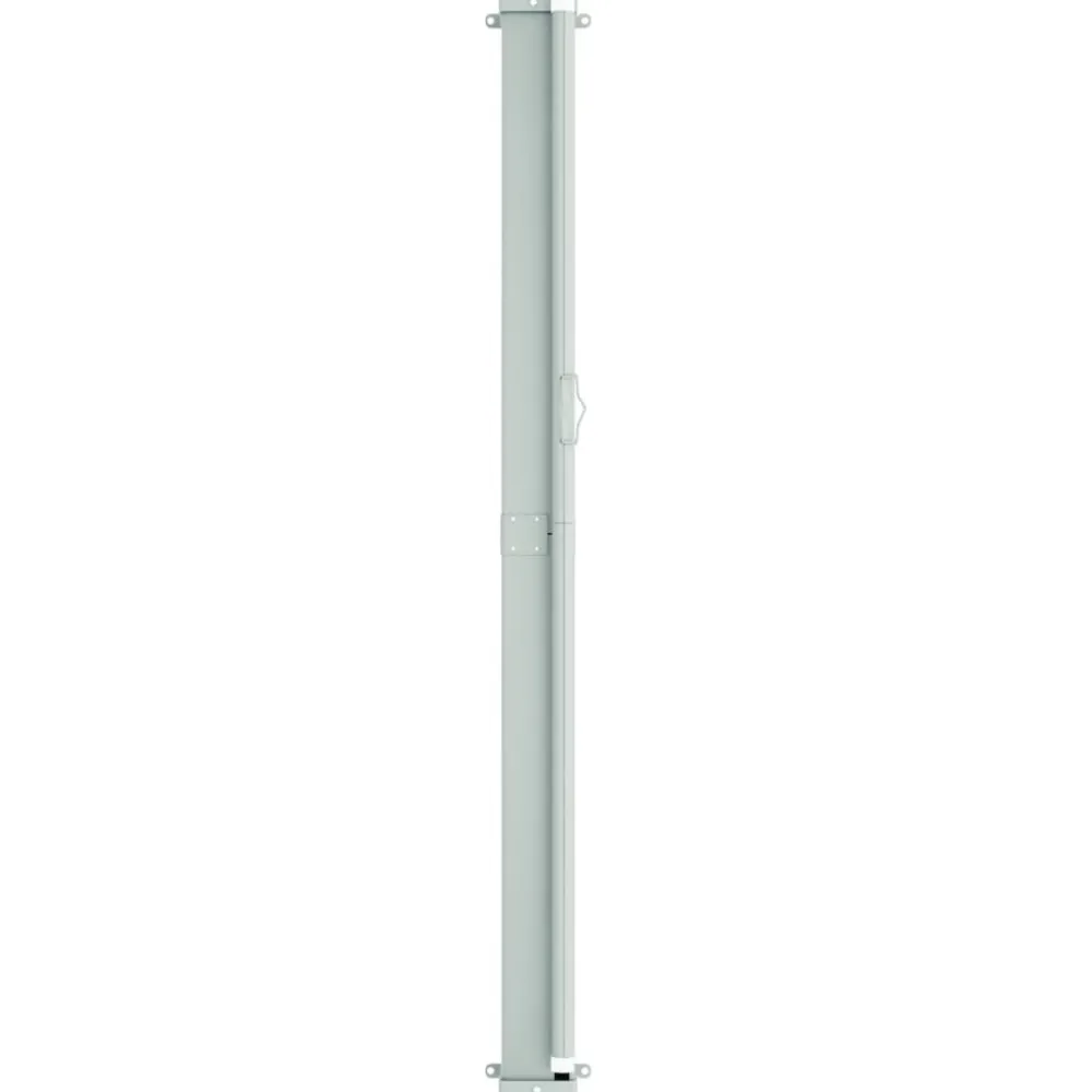 FinePRICE Sisäänvedettävä terassin sivumarkiisi 117x600 cm ruskea