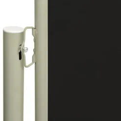 FinePRICE Sisäänvedettävä terassin sivumarkiisi 117x600 cm ruskea