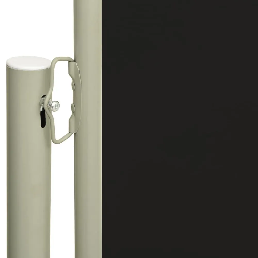 FinePRICE Sisäänvedettävä terassin sivumarkiisi 117x600 cm ruskea