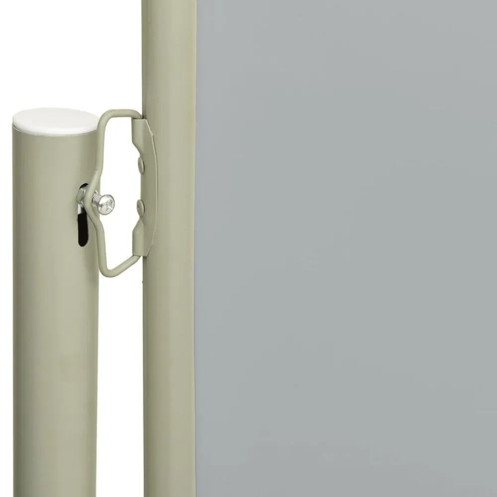 FinePRICE Sisäänvedettävä terassin sivumarkiisi 117x600 cm ruskea