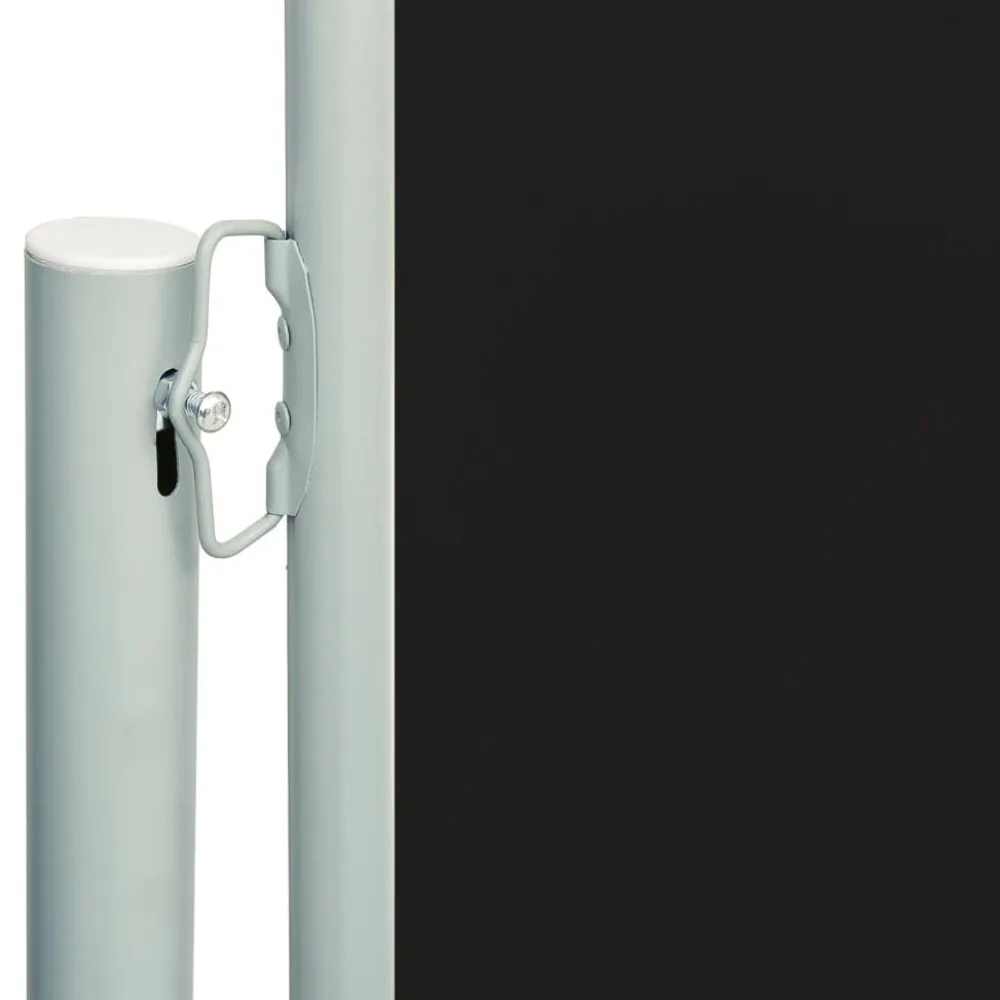 FinePRICE Sisäänvedettävä terassin sivumarkiisi 117x600 cm ruskea