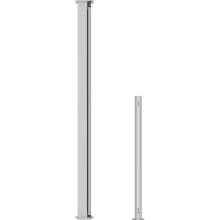 Outlet FinePRICE Sisäänvedettävä terassin sivumarkiisi 1 180x500 cm musta