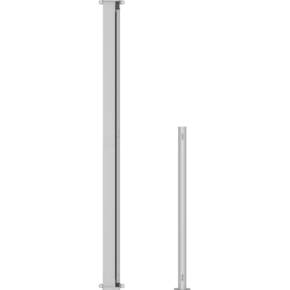 Outlet FinePRICE Sisäänvedettävä terassin sivumarkiisi 1 180x500 cm musta