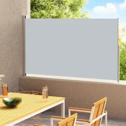 Outlet FinePRICE Sisäänvedettävä terassin sivumarkiisi 200x300 cm antrasiitti