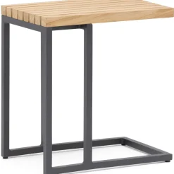 Best Hillerstorp Sivupöytä Oxelunda, tiikki/harmaa
