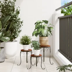 Clearance FinePRICE Sivupöytä/kasviteline mosaiikki terrakotta (41127)