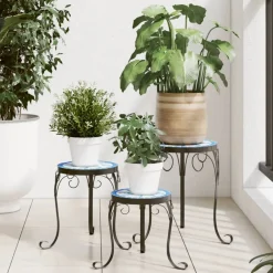Clearance FinePRICE Sivupöytä/kasviteline mosaiikki terrakotta (41127)