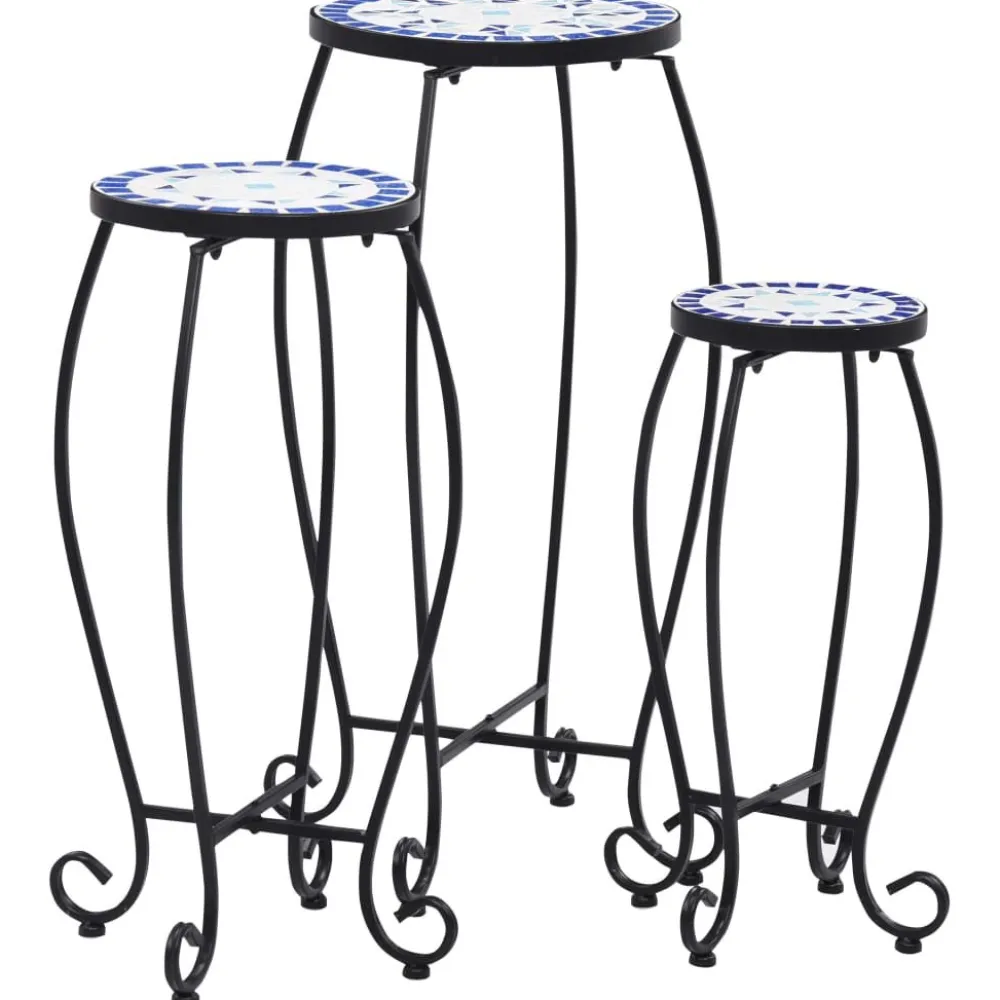 Clearance FinePRICE Sivupöytä/kasviteline mosaiikki terrakotta (41127)