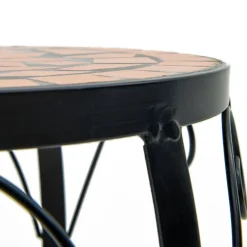 Clearance FinePRICE Sivupöytä/kasviteline mosaiikki terrakotta (41127)