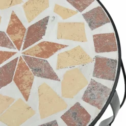 Clearance FinePRICE Sivupöytä/kasviteline mosaiikki terrakotta (41127)