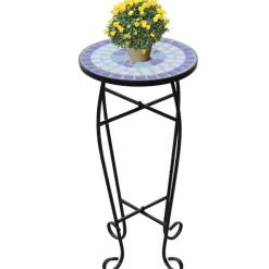 Clearance FinePRICE Sivupöytä/kasviteline mosaiikki terrakotta (41127)