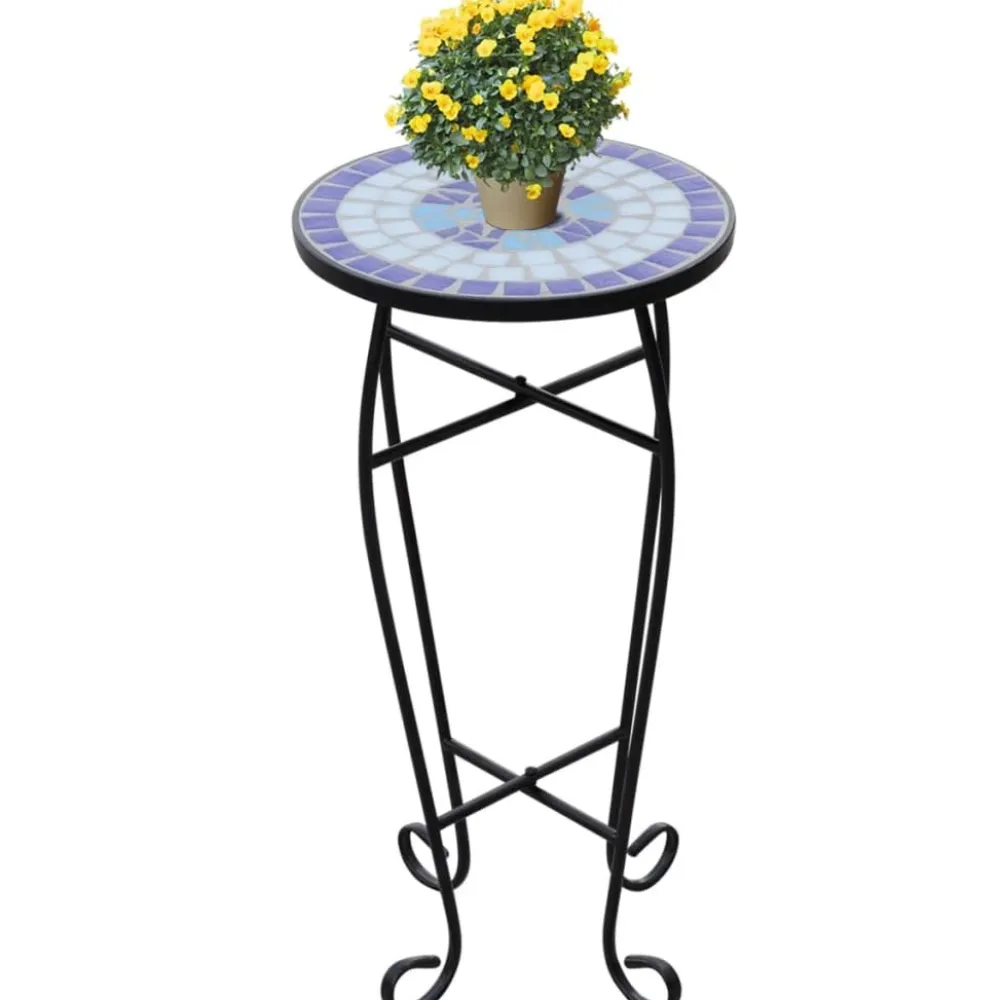 Clearance FinePRICE Sivupöytä/kasviteline mosaiikki terrakotta (41127)