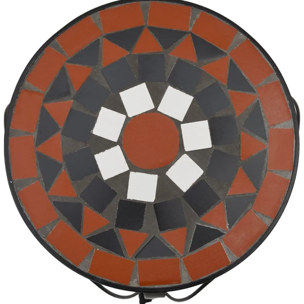 Clearance FinePRICE Sivupöytä/kasviteline mosaiikki terrakotta (41127)