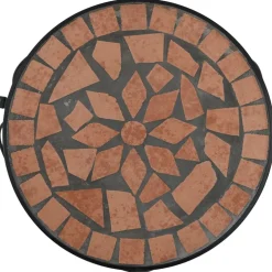 Clearance FinePRICE Sivupöytä/kasviteline mosaiikki terrakotta (41127)