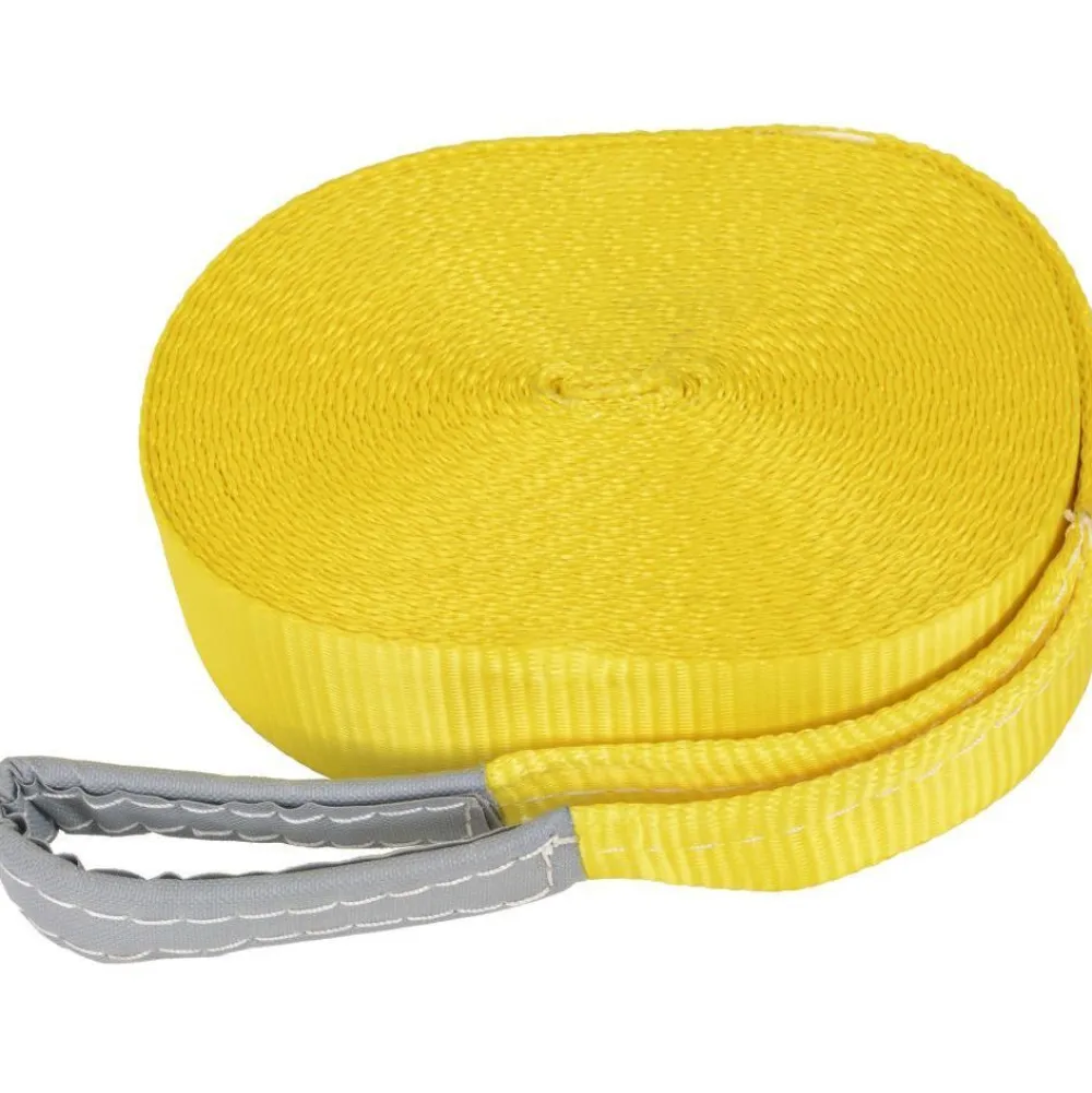 New FinePRICE Slackline/tasapainoliina 15mx50mm, 150 kg, keltainen