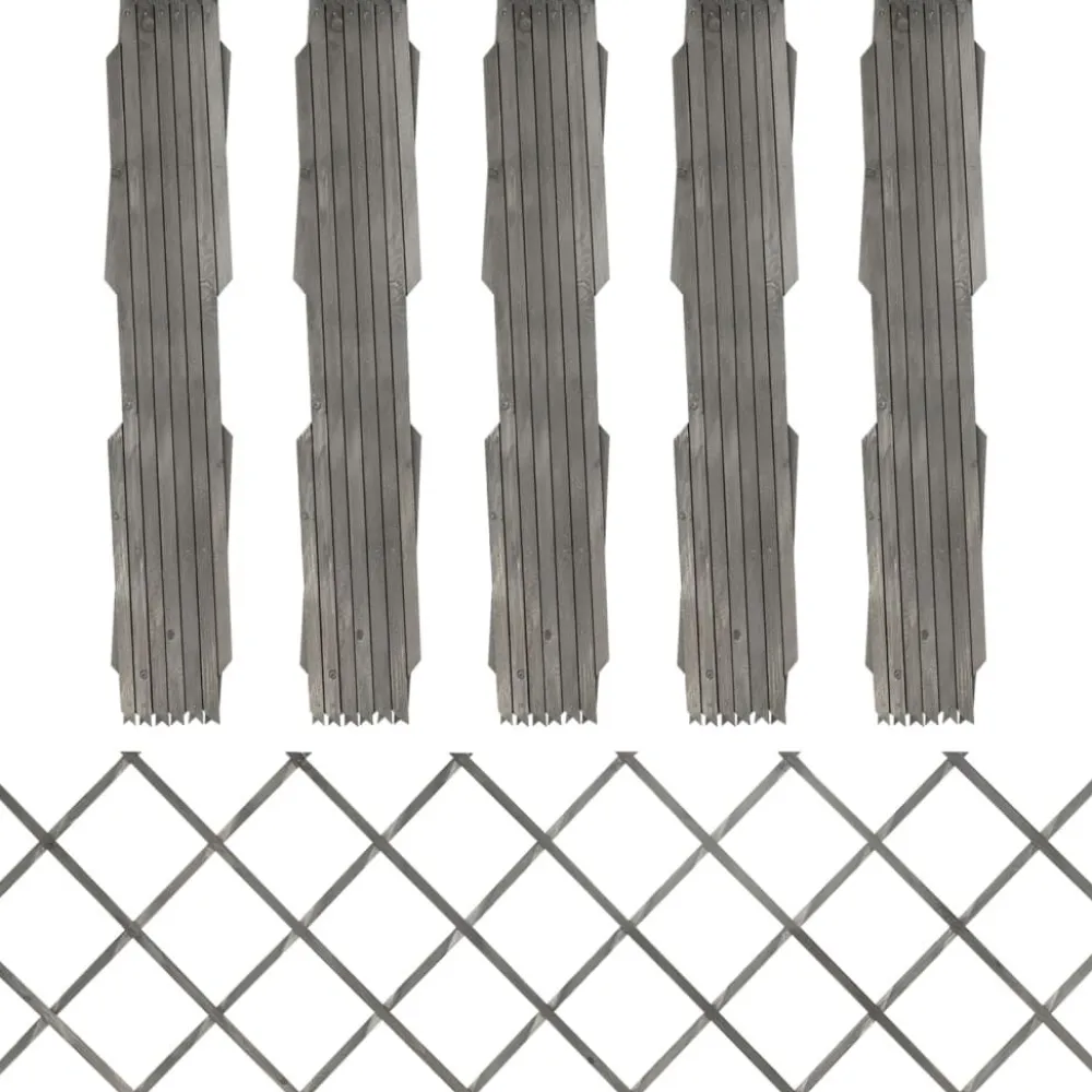 Outlet FinePRICE Säleaidat 5 kpl kuusi 180x30 cm harmaa
