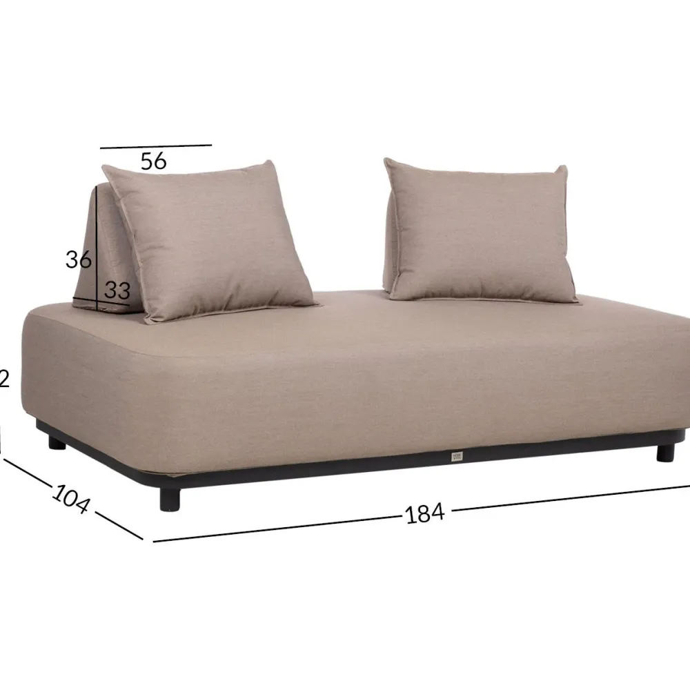 Hot Home4you Sohva AMORE 2-istuttava, beige