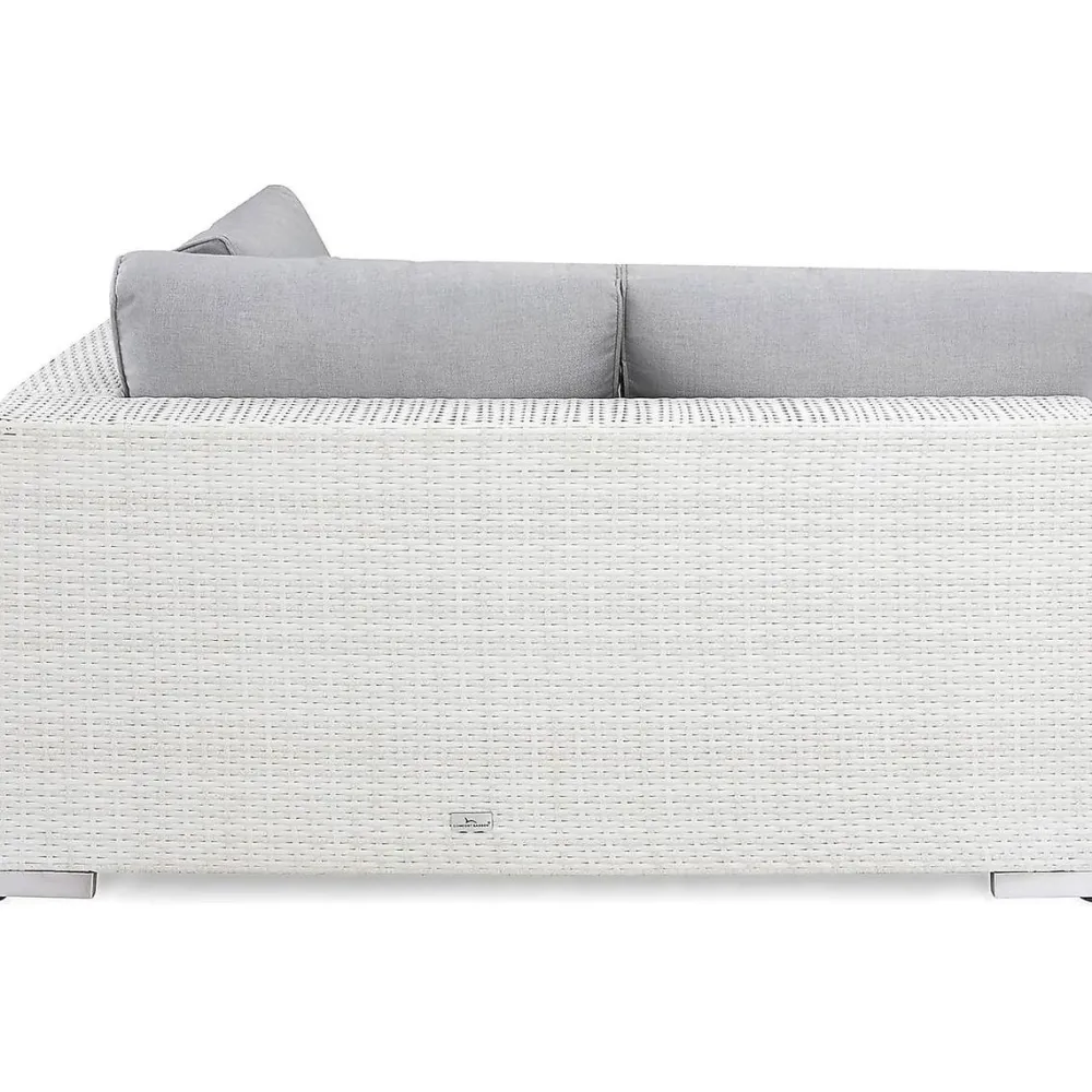 Online Comfort Garden Sohvan päätymoduuli Bahamas vasen valkoinen/harmaa