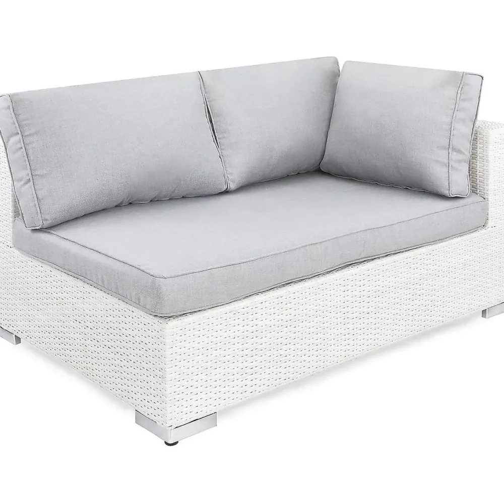 Online Comfort Garden Sohvan päätymoduuli Bahamas vasen valkoinen/harmaa