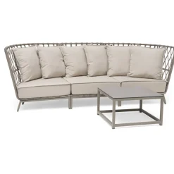 Hot Hillerstorp Sohvapöytä Jet Set, 70x70cm, beige, keraaminen lasitaso