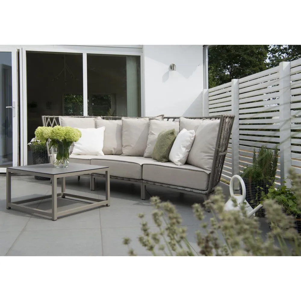 Hot Hillerstorp Sohvapöytä Jet Set, 70x70cm, beige, keraaminen lasitaso