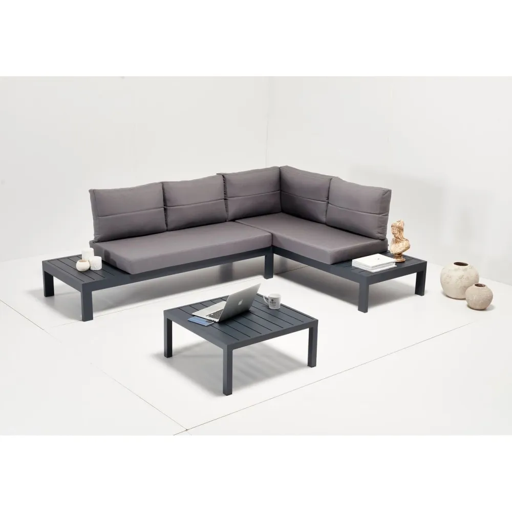 Best Linento Garden Sohvaryhmä Verona Alm, 3-istuttava, harmaa