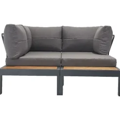 Outlet Linento Garden Sohvaryhmä Verona Wood, 4-istuttava, harmaa