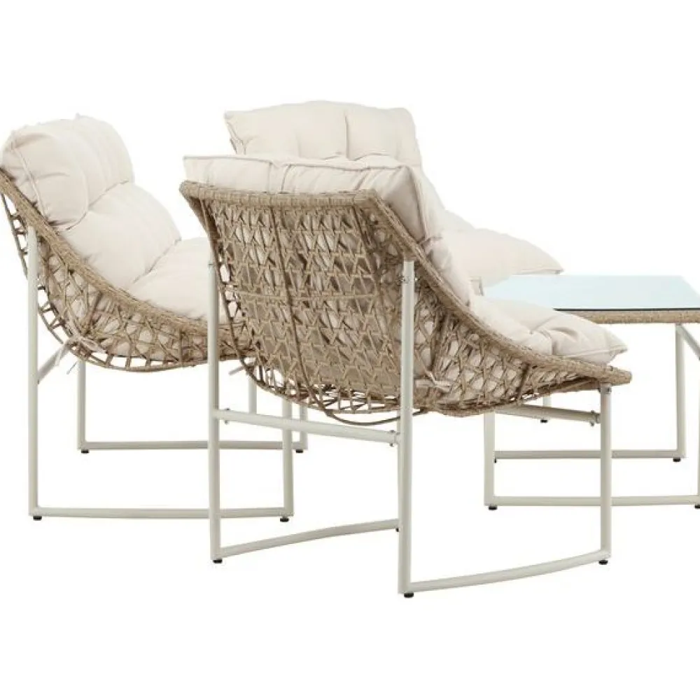 Sale Venture Home Sohvaryhmä Tina, 2-istuttava sohva + 2 lepotuolia + sohvapöytä, beige