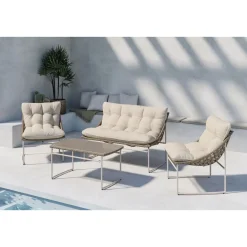 Sale Venture Home Sohvaryhmä Tina, 2-istuttava sohva + 2 lepotuolia + sohvapöytä, beige