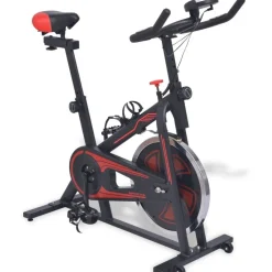 Sale FinePRICE Spinningpyörä, sykemittauksella, musta/punainen
