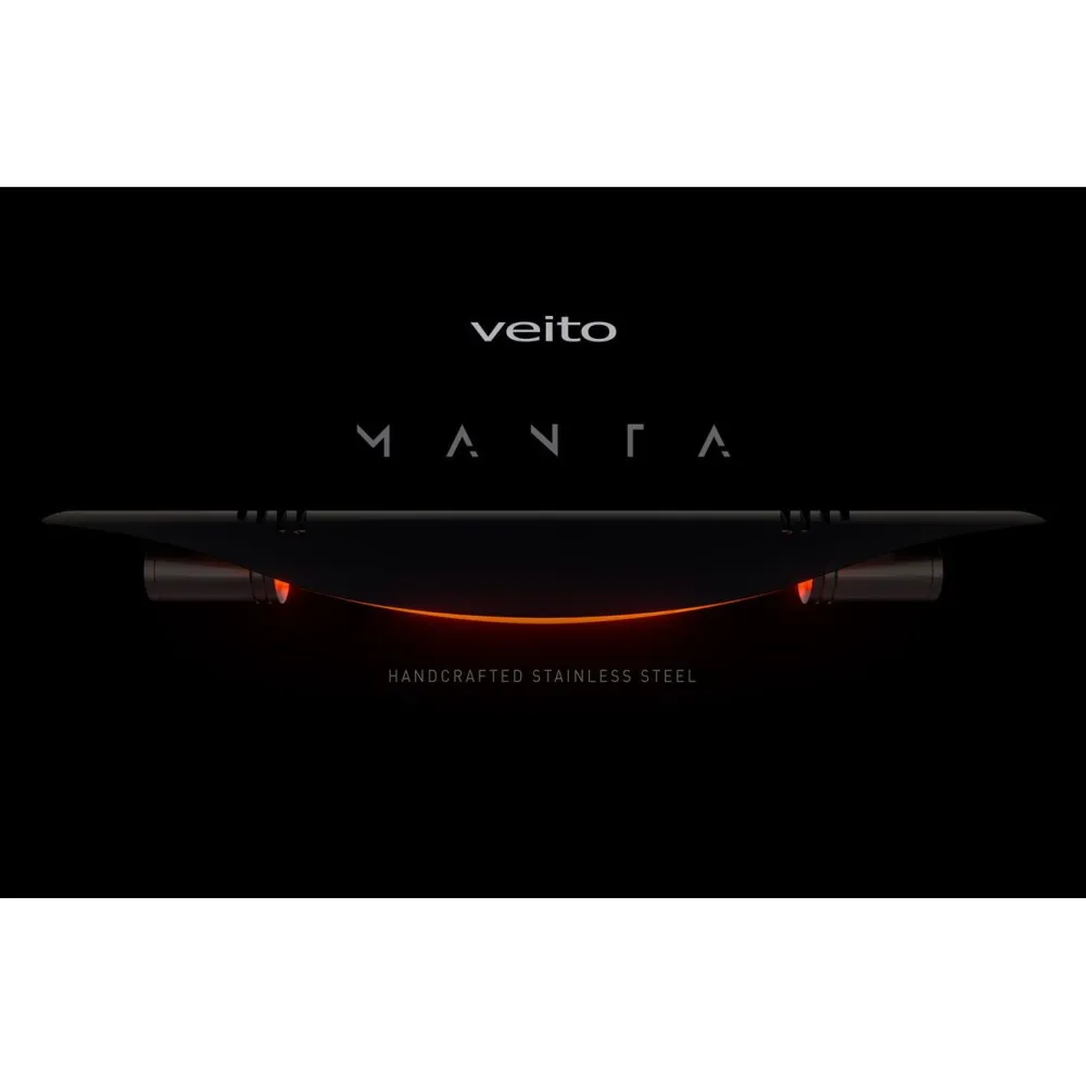 New Veito Säteilylämmitin Manta 2500 W IP55 musta/hopea