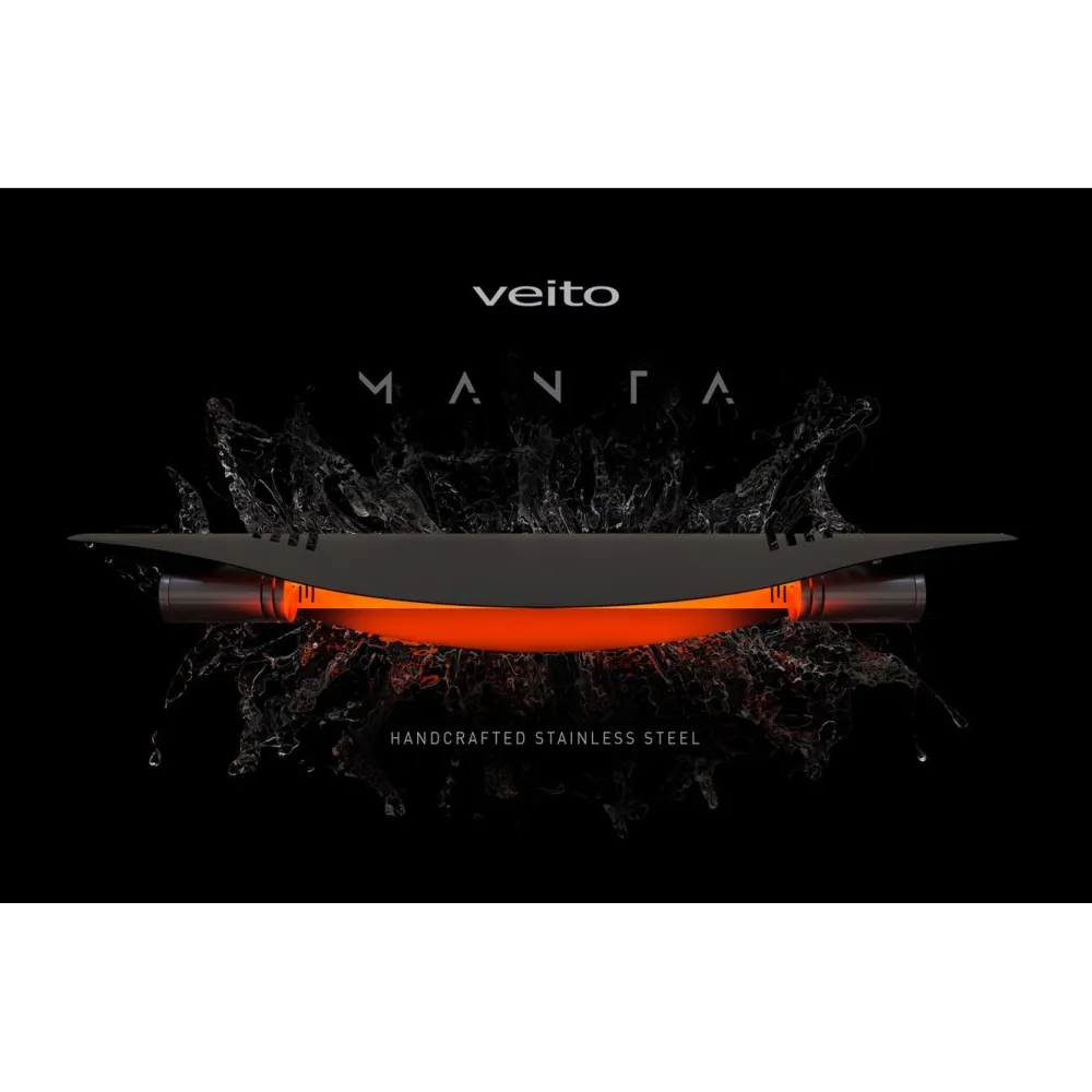 New Veito Säteilylämmitin Manta 2500 W IP55 musta/hopea