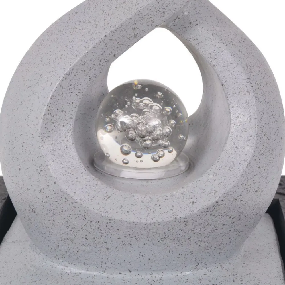 Best FinePRICE Suihkulähde led-valolla sisäkäyttöön polyresiini
