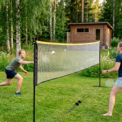 Discount React Sulkapalloverkko Korkeus Säädettävä, sis. kantolaukku ja maakiilat, 500x80 cm