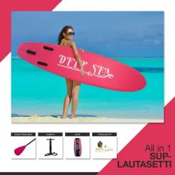 Online Deep Sea SUP-lautasetti Standard ilmatäytteinen 275 cm 15 PSI eri värejä