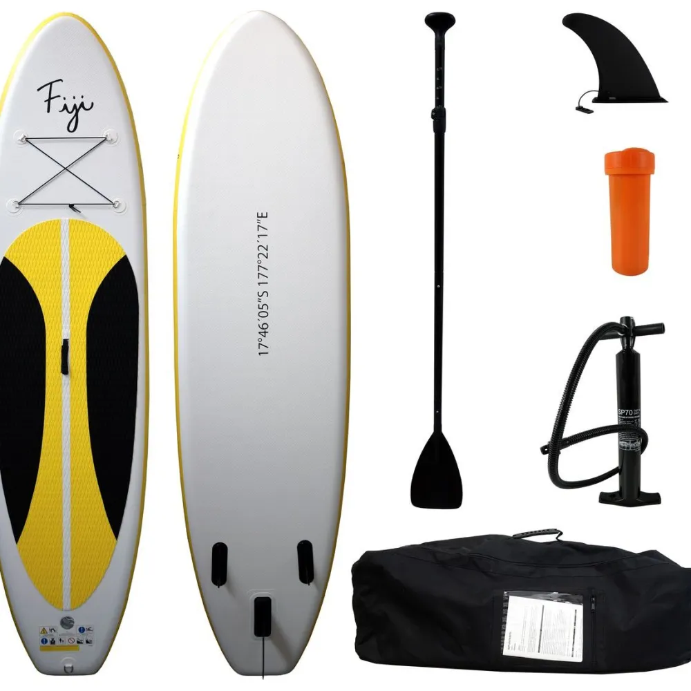 Hot Fiji SUP-lautasetti 300cm valkoinen/keltainen