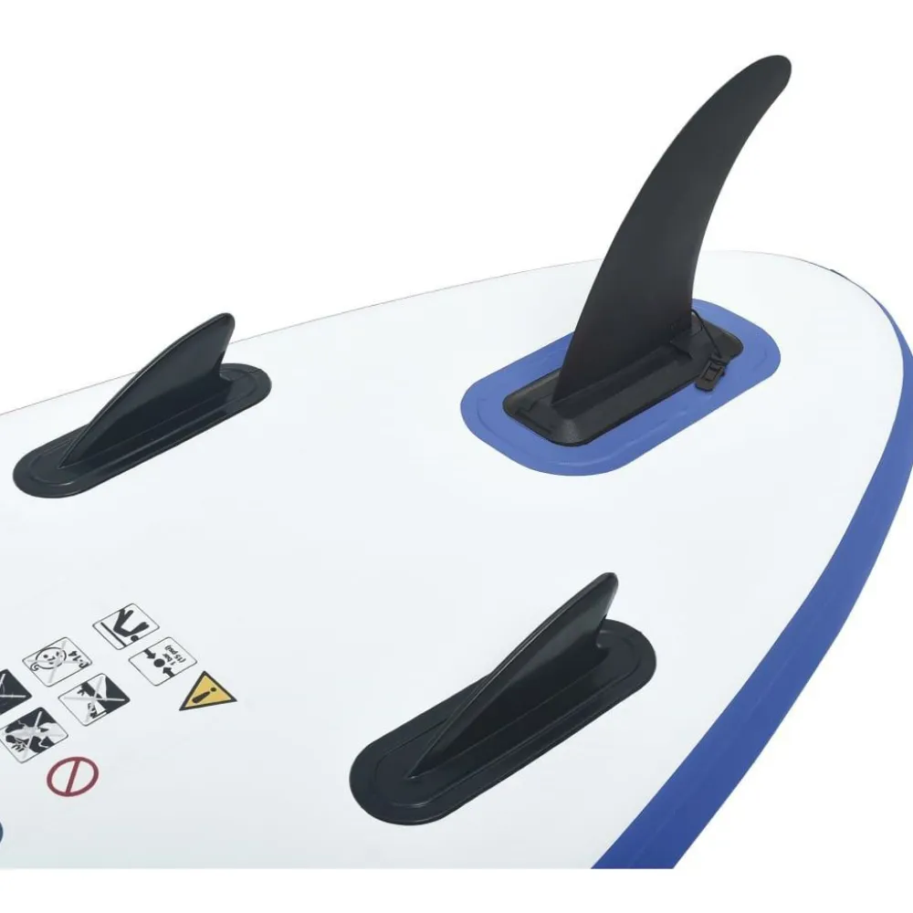 New FinePRICE SUP-lautasetti, ilmatäytteinen, 390cm, sininen/valkoinen