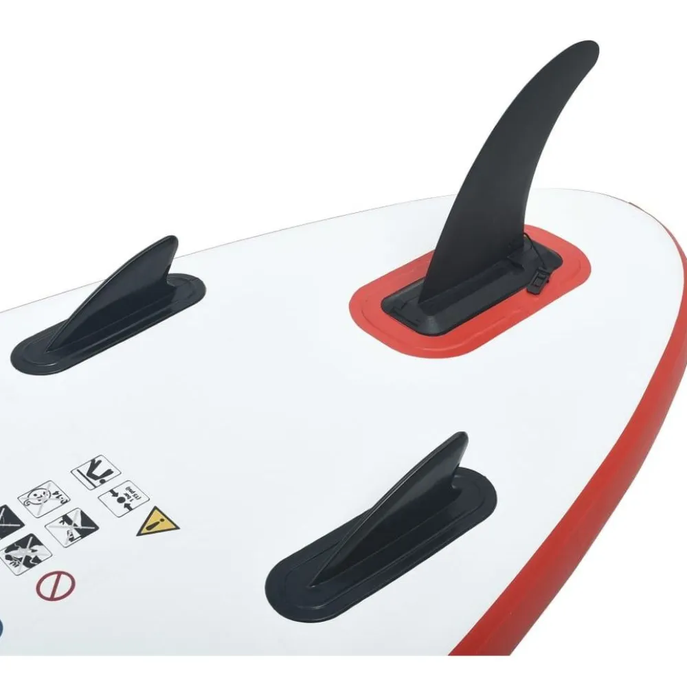 Discount FinePRICE SUP-lautasetti, ilmatäytteinen, 390cm, punainen/valkoinen