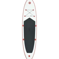 Discount FinePRICE SUP-lautasetti, ilmatäytteinen, 390cm, punainen/valkoinen