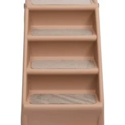 FinePRICE Taitettavat koiran portaat ruskea 62x40x49,5 cm