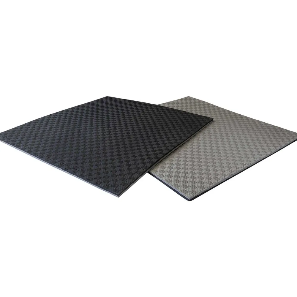 Clearance React Tatamimatto , 100x100x2 cm, musta/harmaa
