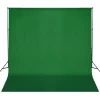 Outlet FinePRICE Taustakangas puuvilla, chromakey, 300x300 cm, vihreä