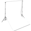 Outlet FinePRICE Taustakangas puuvilla, 600x300 cm, valkoinen
