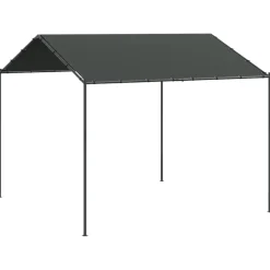 Best FinePRICE Telttakatos antrasiitti 4x3 m teräs ja kangas
