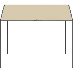 Discount FinePRICE Telttakatos beige 3x3 m teräs ja kangas