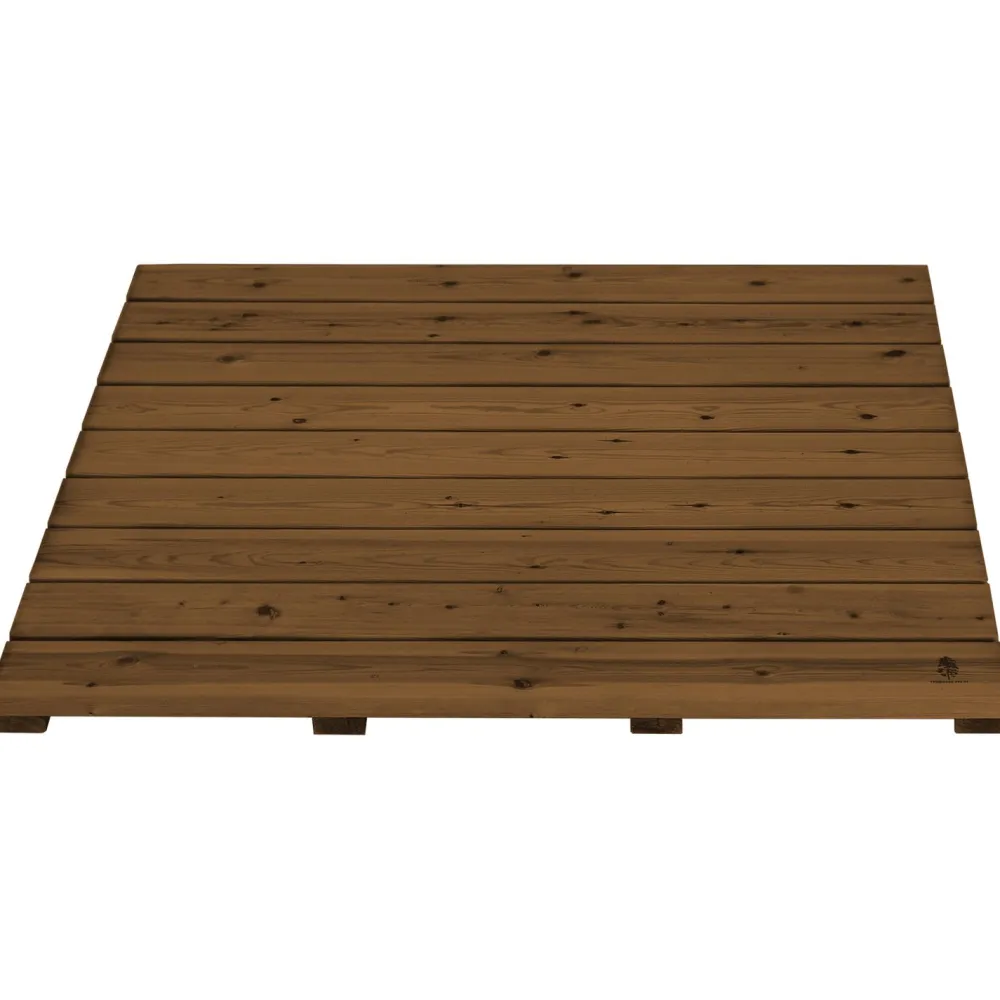 Discount Tammiston puu Terassielementti Laatta T02R 900x900 mm 4 tukirimaa ruskea
